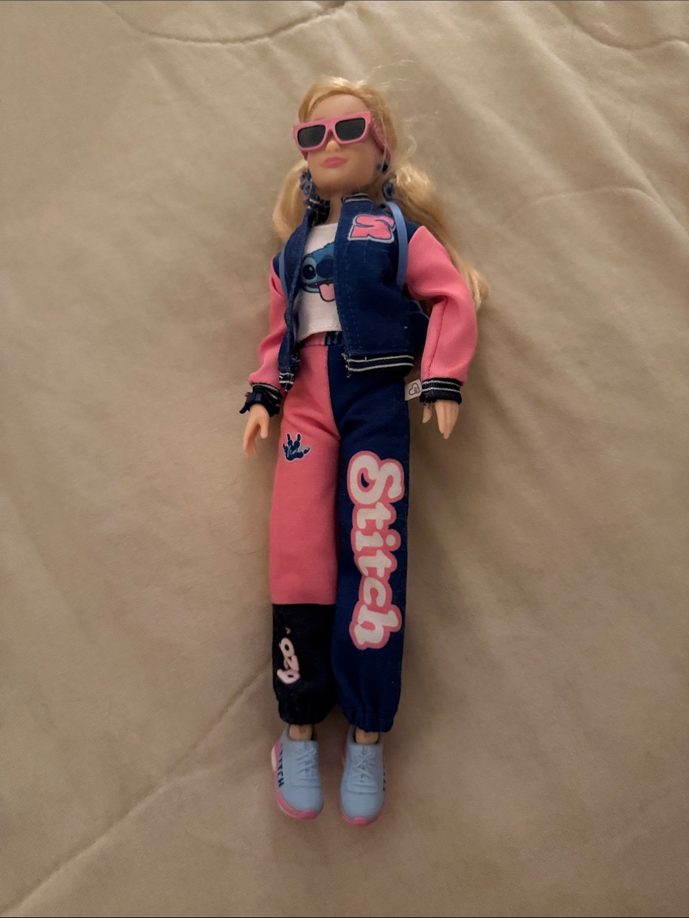 Stitch Pink & Navy Fashion Doll Outfit - Branded Kids Toy